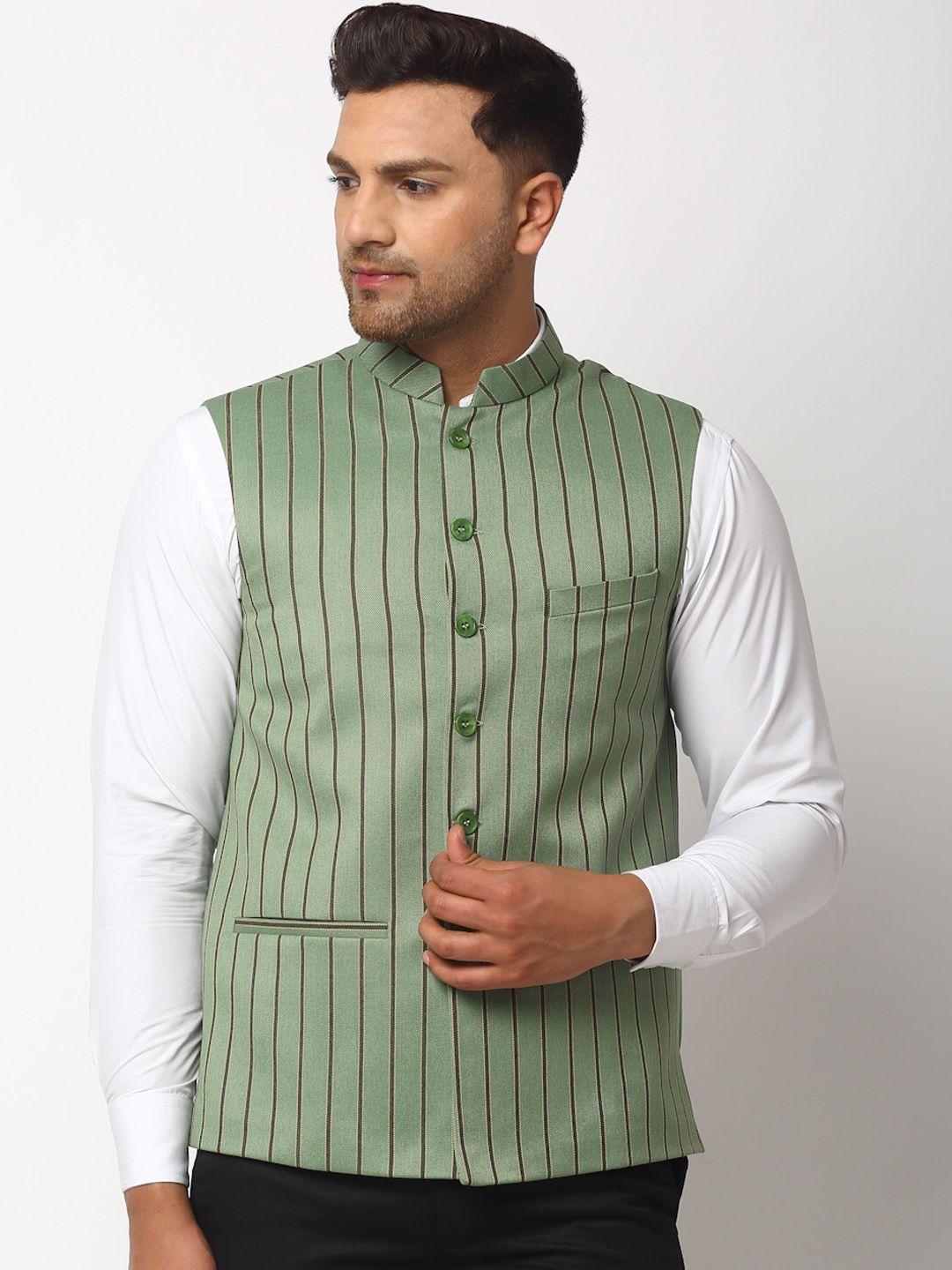 neudis-men-green-striped-nehru-jackets