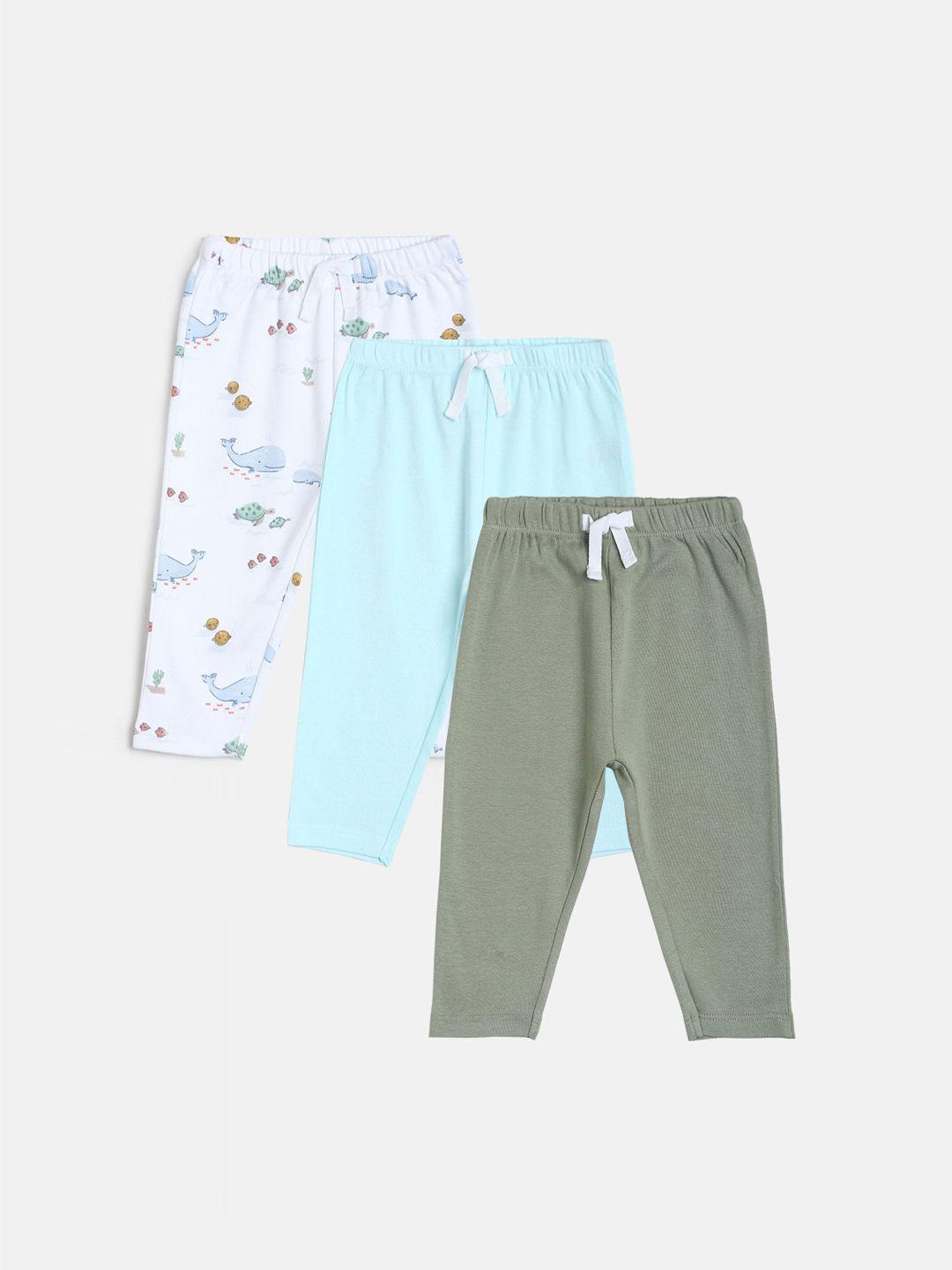 mini-klub-boys-infant-pack-of-3-white-&-grey-printed-cotton-track-pants
