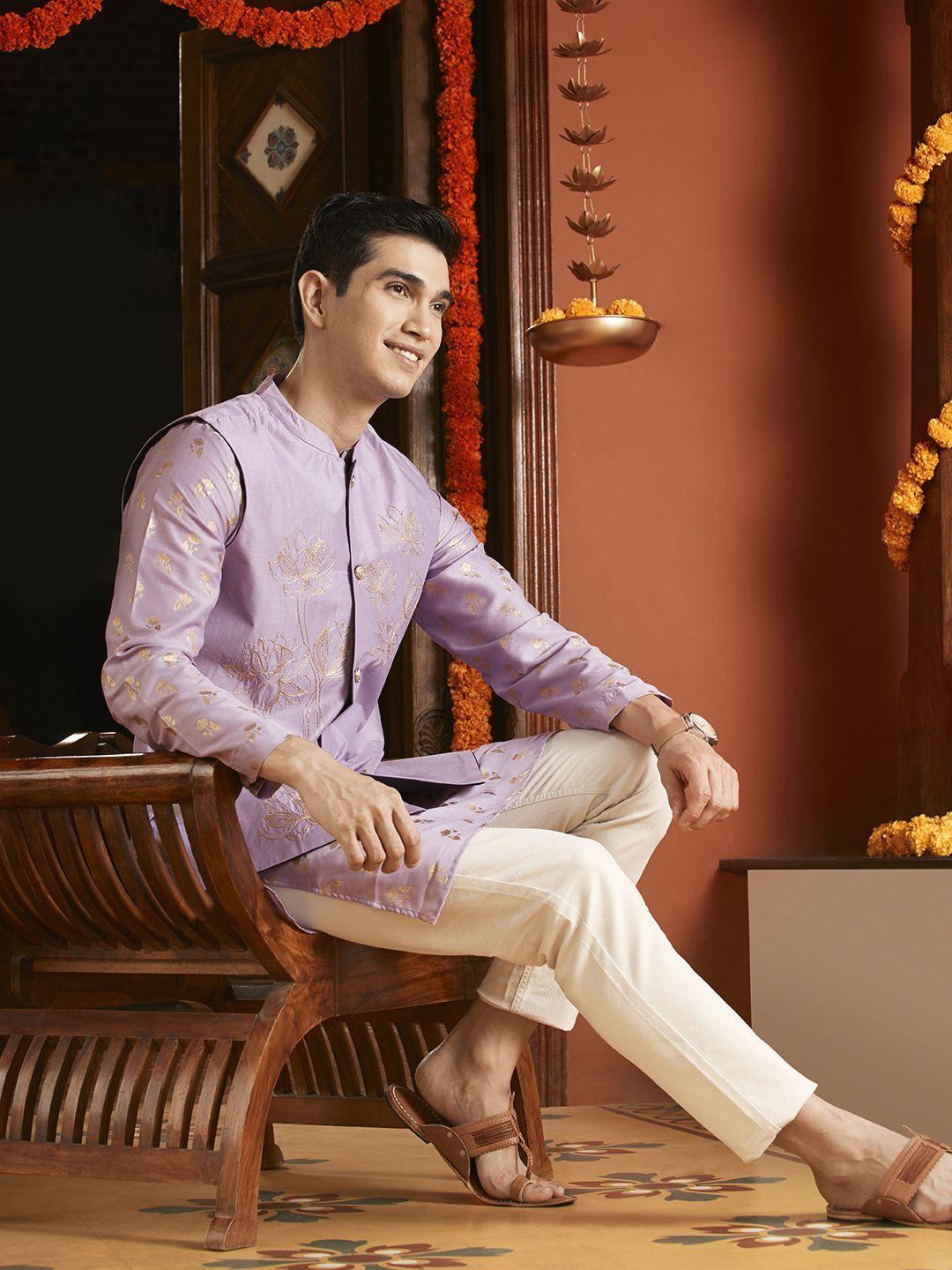 anouk-men-lavender-embroidered-nehru-jacket
