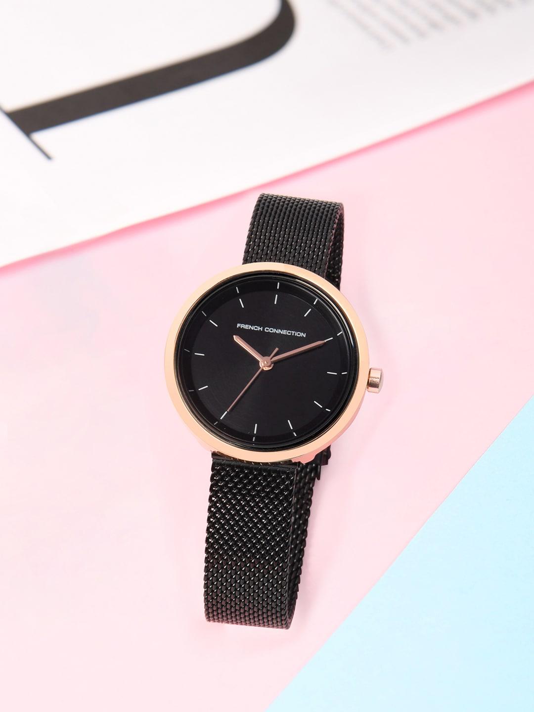 french-connection-women-black-analogue-watch-fcn00036f