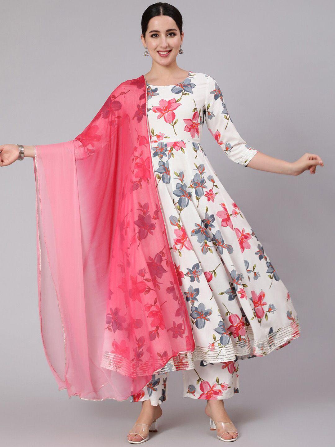 kimayra-women-white-floral-printed-empire-kurta-with-trousers-&-with-dupatta