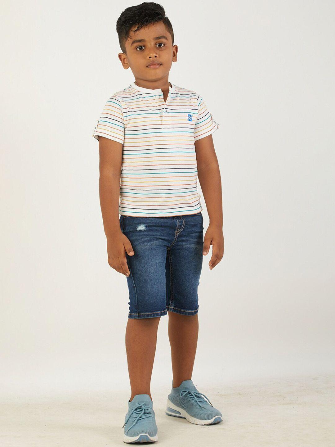 zalio-boys-white-&-blue-striped-cotton-clothing-set