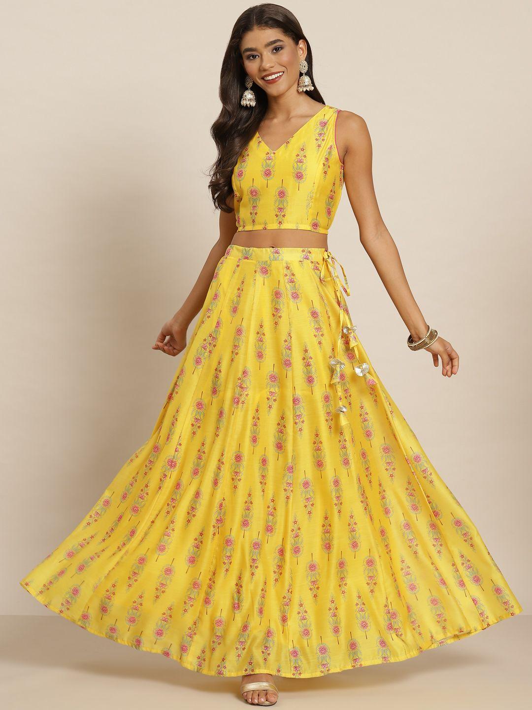 shae-by-sassafras-yellow-&-pink-printed-ready-to-wear-lehenga-&-choli
