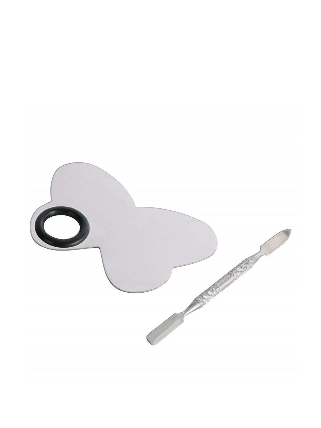beaute-secrets-butterfly-shaped-makeup-blending-palette-with-spatula---silver-toned