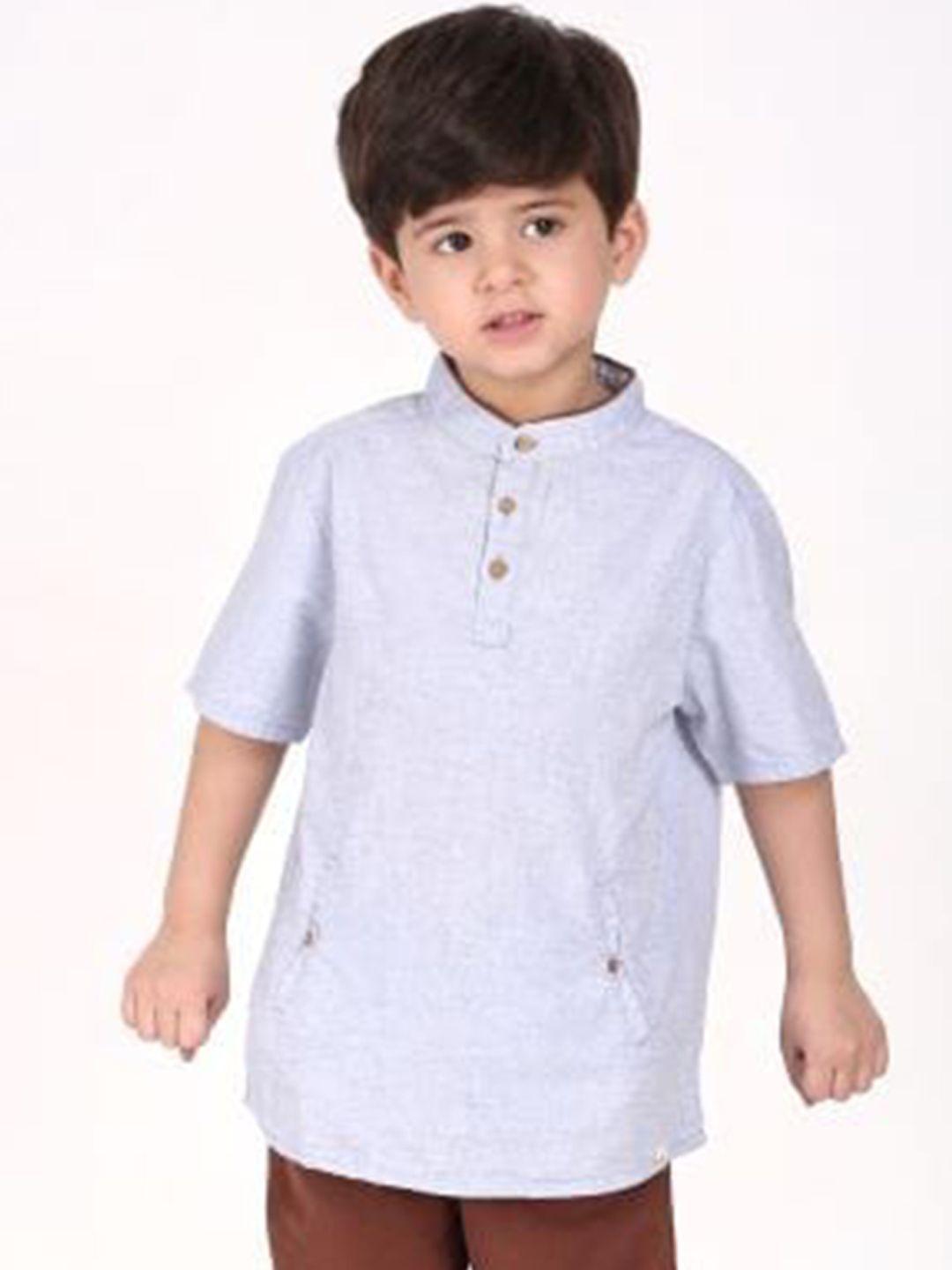 biglilpeople-boys-white-&-brown-solid-cotton-blend-clothing-set