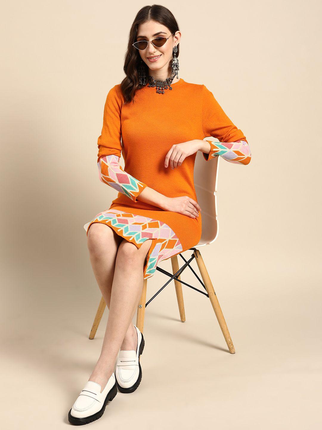 sangria-geometric-printed-jumper-dress