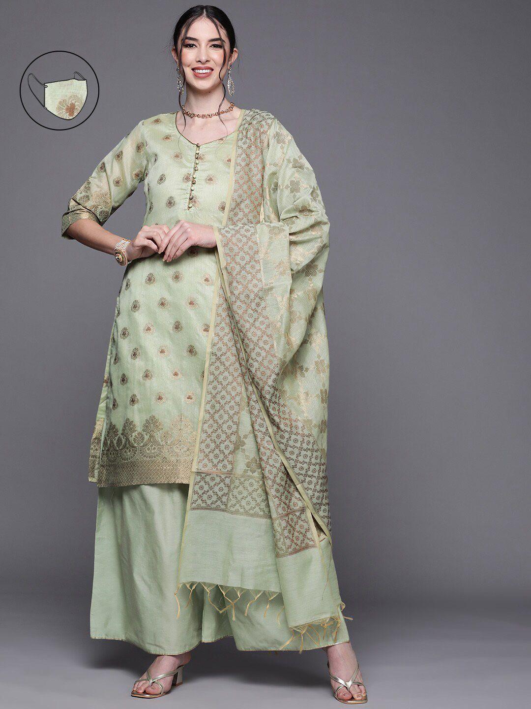 chhabra-555-women-olive-dress-material