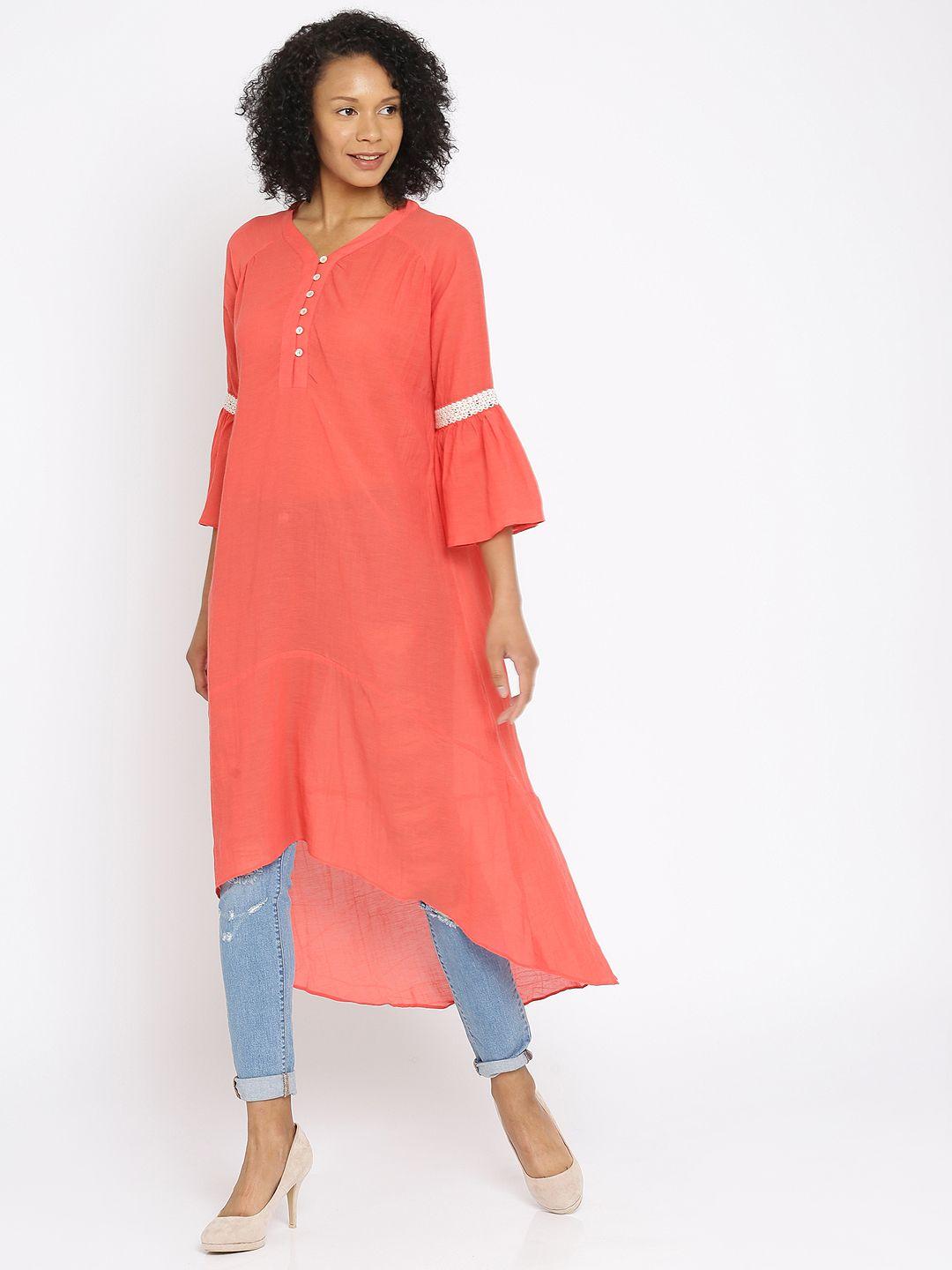and-coral-pink-sheer-high-low-tunic