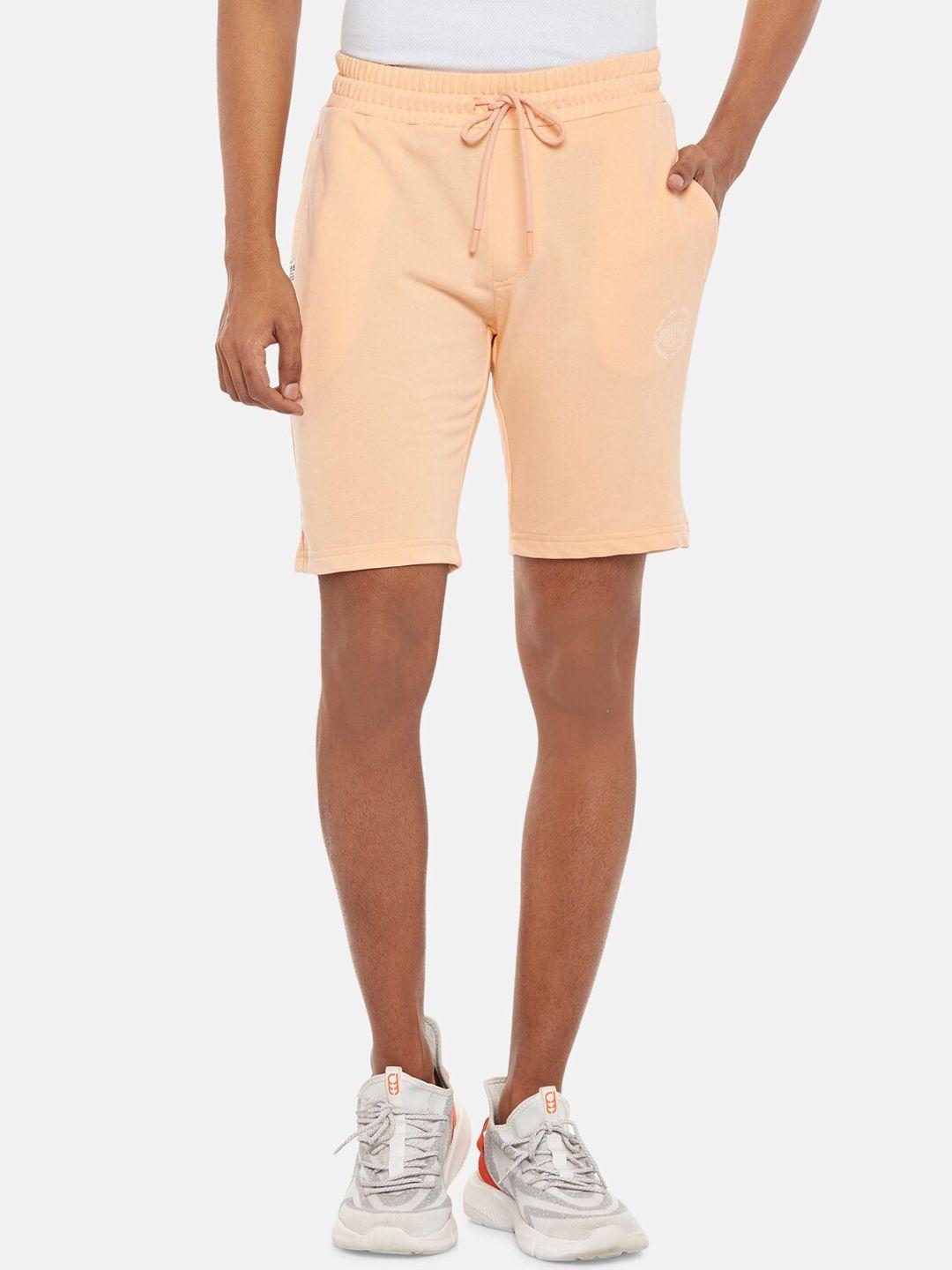 people-men-peach-colored-solid-sports-shorts