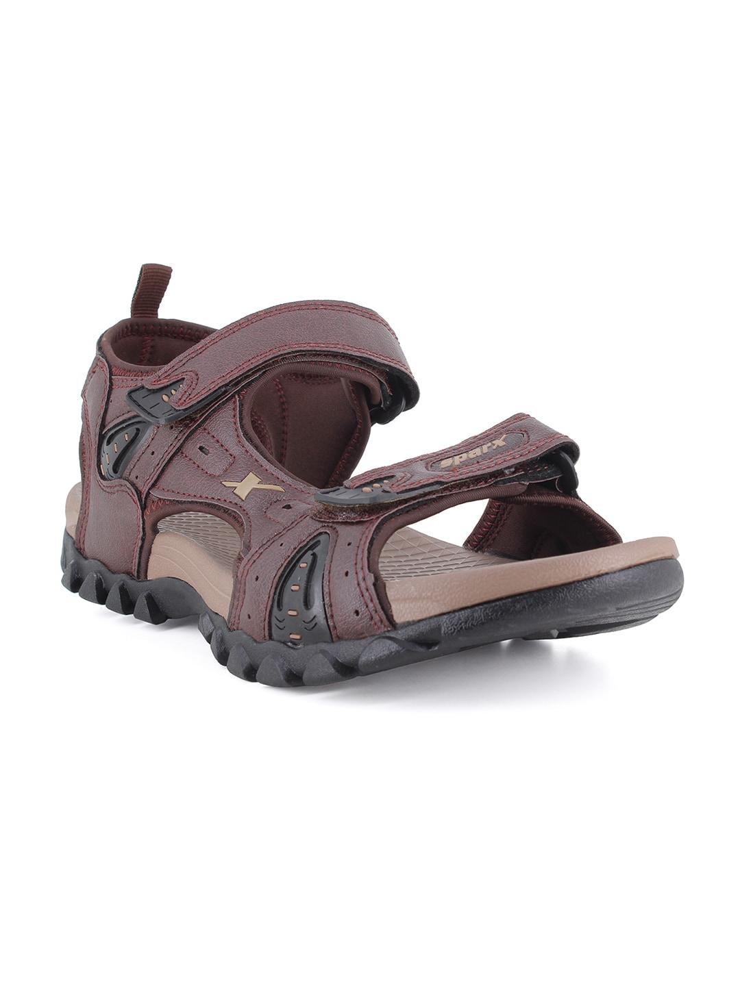 sparx-men-brown-solid-sports-sandals