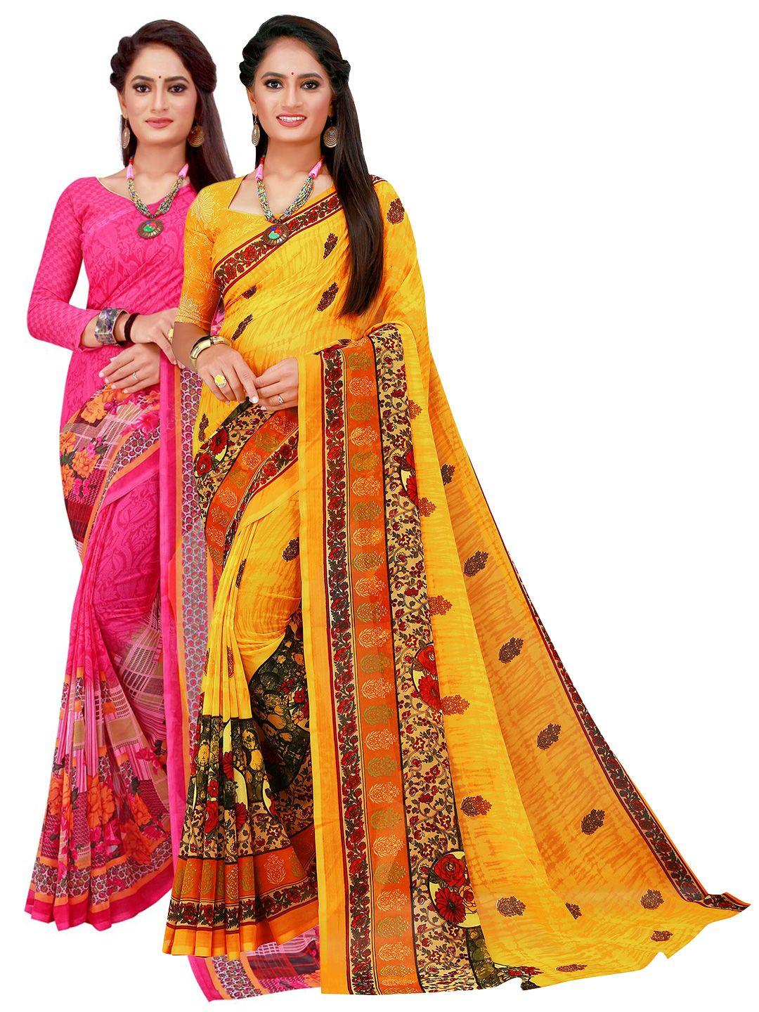 florence-magenta-&-yellow-pure-georgette-saree