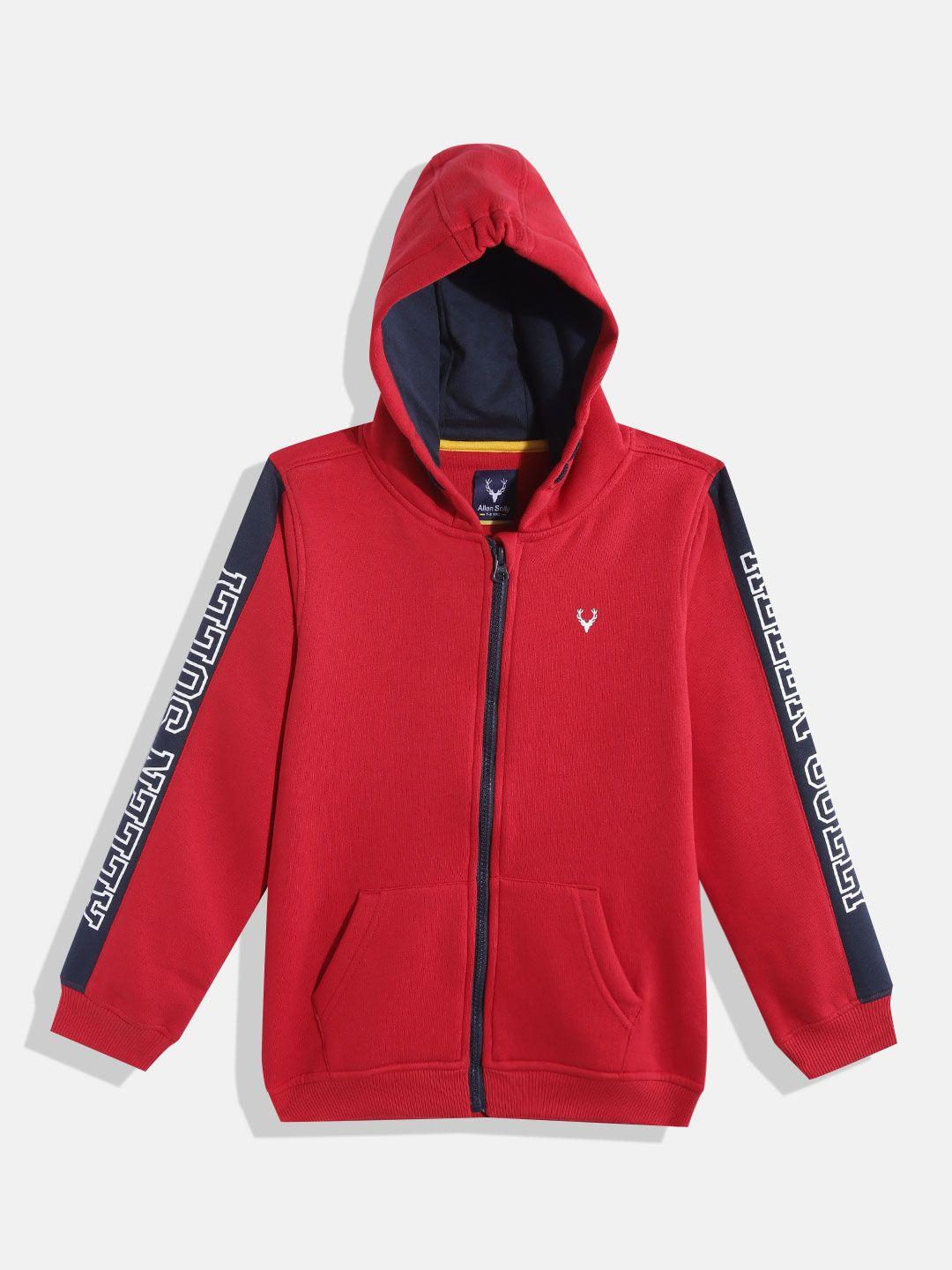 allen-solly-junior-boys-red-solid-hooded-sweatshirt