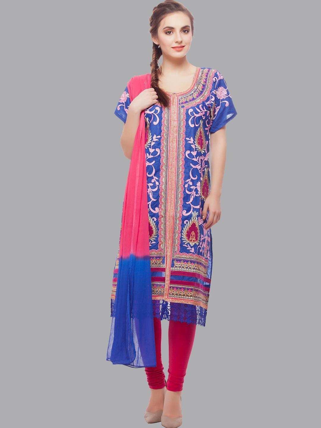 chhabra-555-women-blue-dress-material