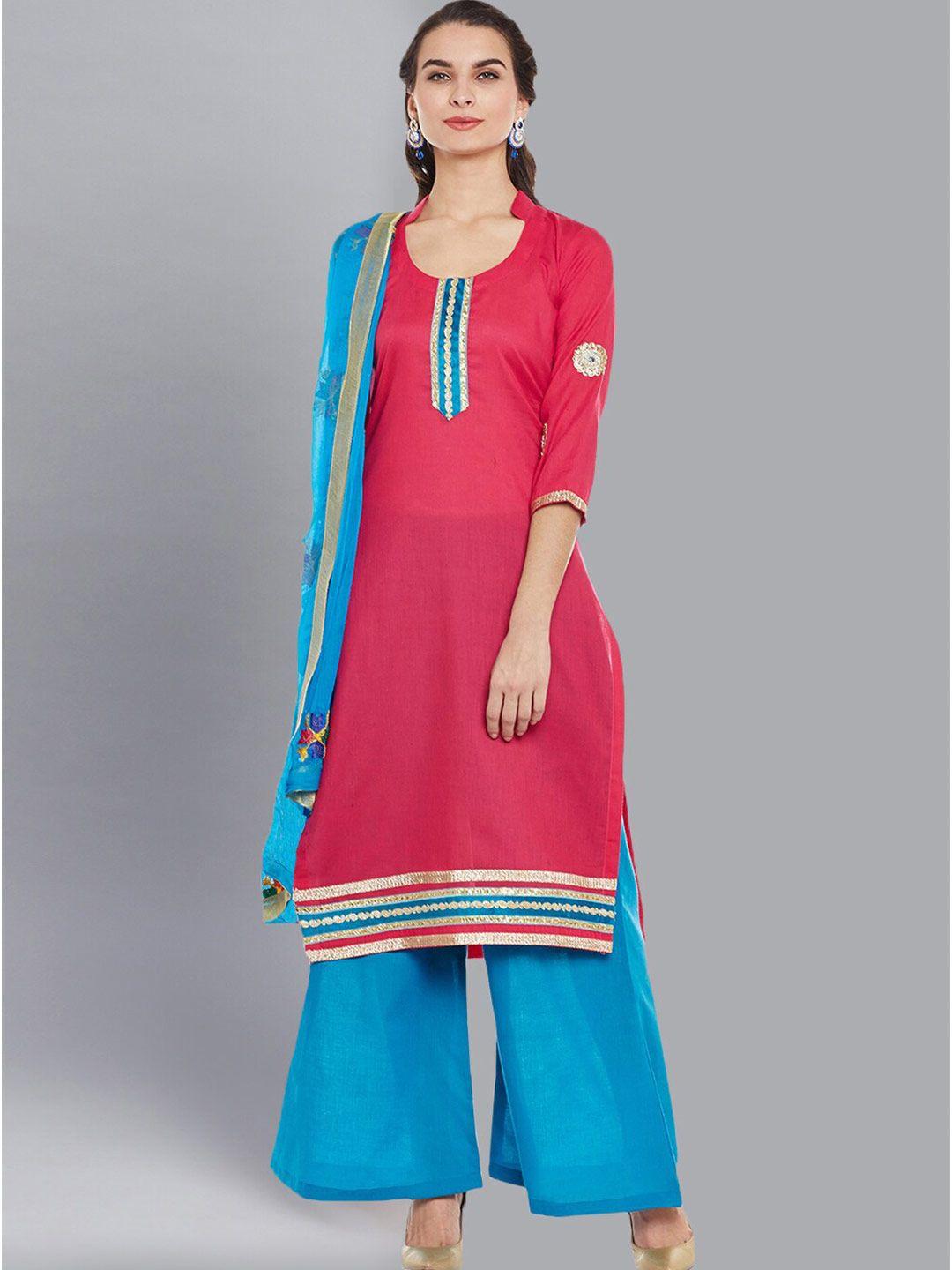 chhabra-555-women-pink-dress-material