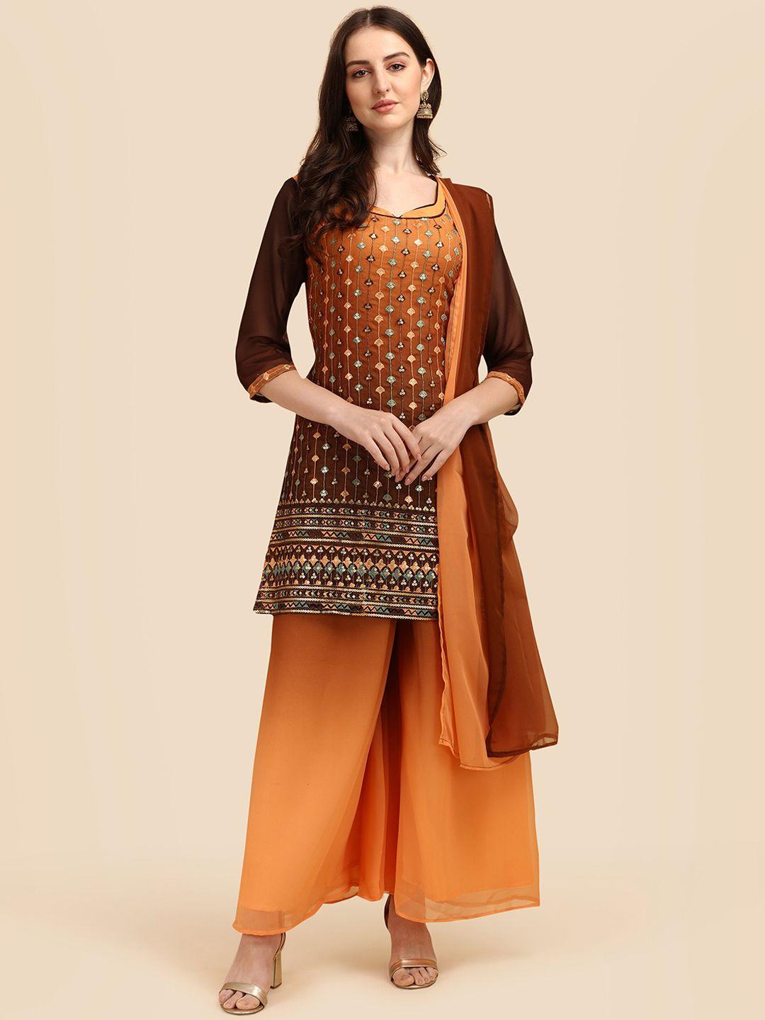 virah-fashion-women-multicoloured-embroidered-layered-thread-work-kurti-with-trousers