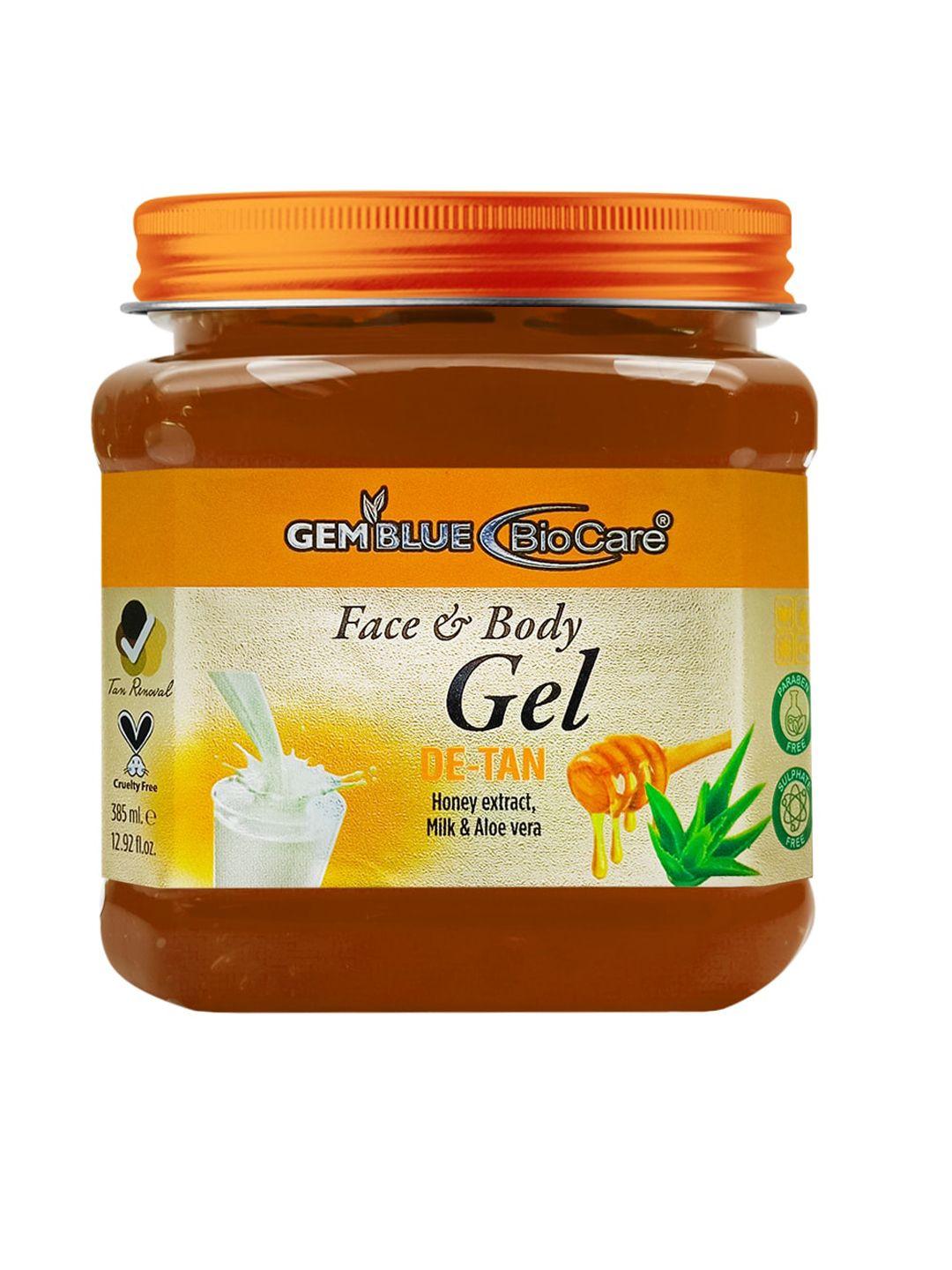 gemblue-biocare-paraben-free-de-tan-face-&-body-gel-with-honey-extract-&-aloe-vera--385-ml