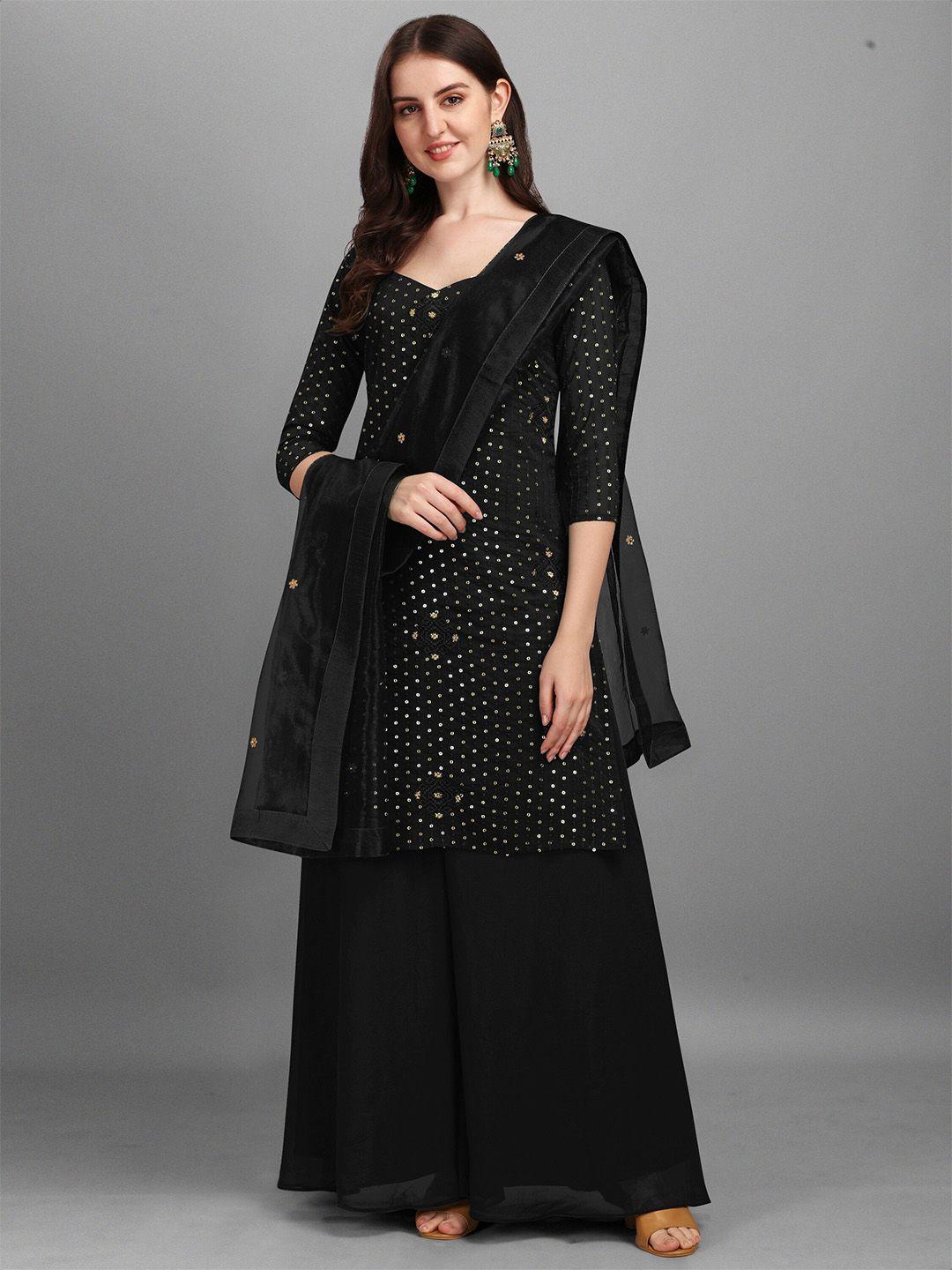 fashion-basket-black-&-gold-toned-embroidered-semi-stitched-dress-material
