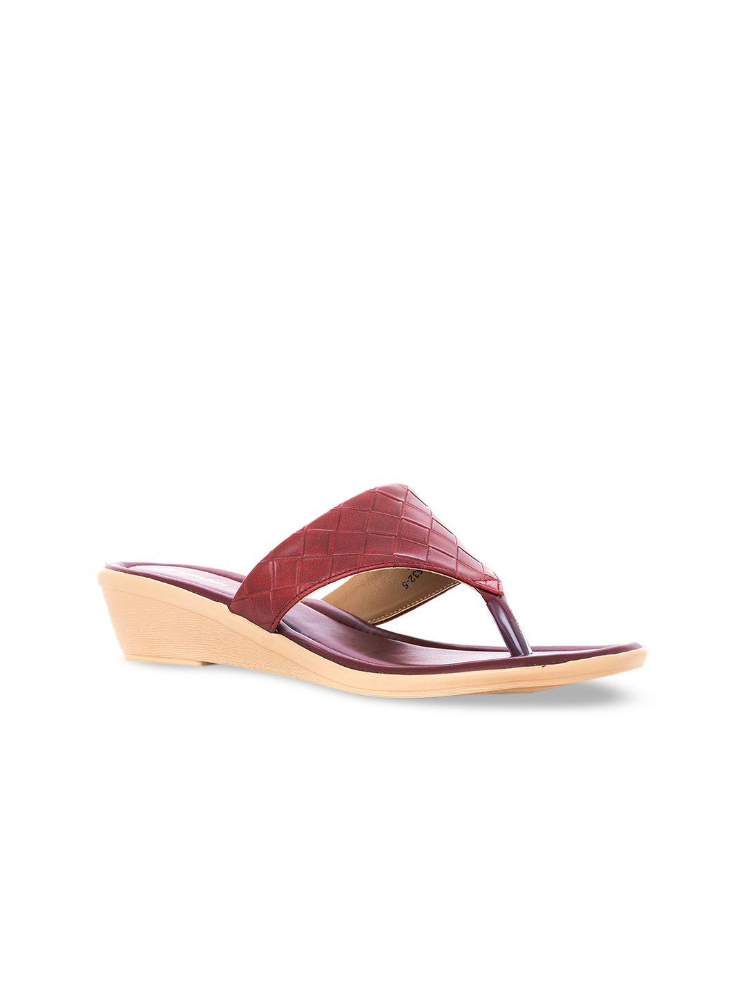 khadims-red-embellished-wedge-sandals