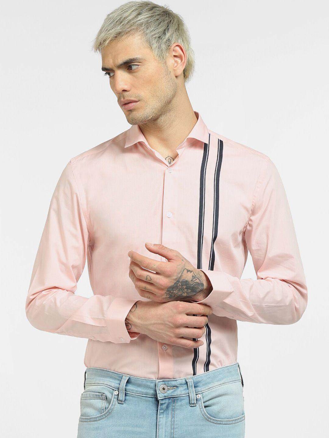 jack-&-jones-men-pink-casual-shirt