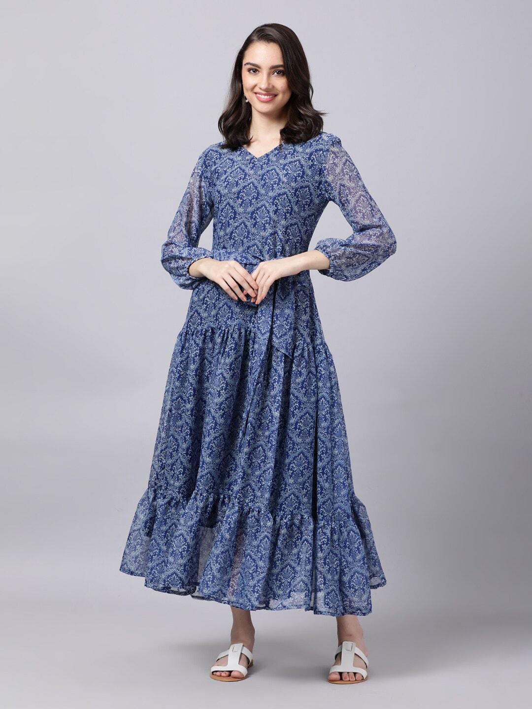 souchii-blue-ethnic-motifs-printed-chiffon-maxi-tiered-dress