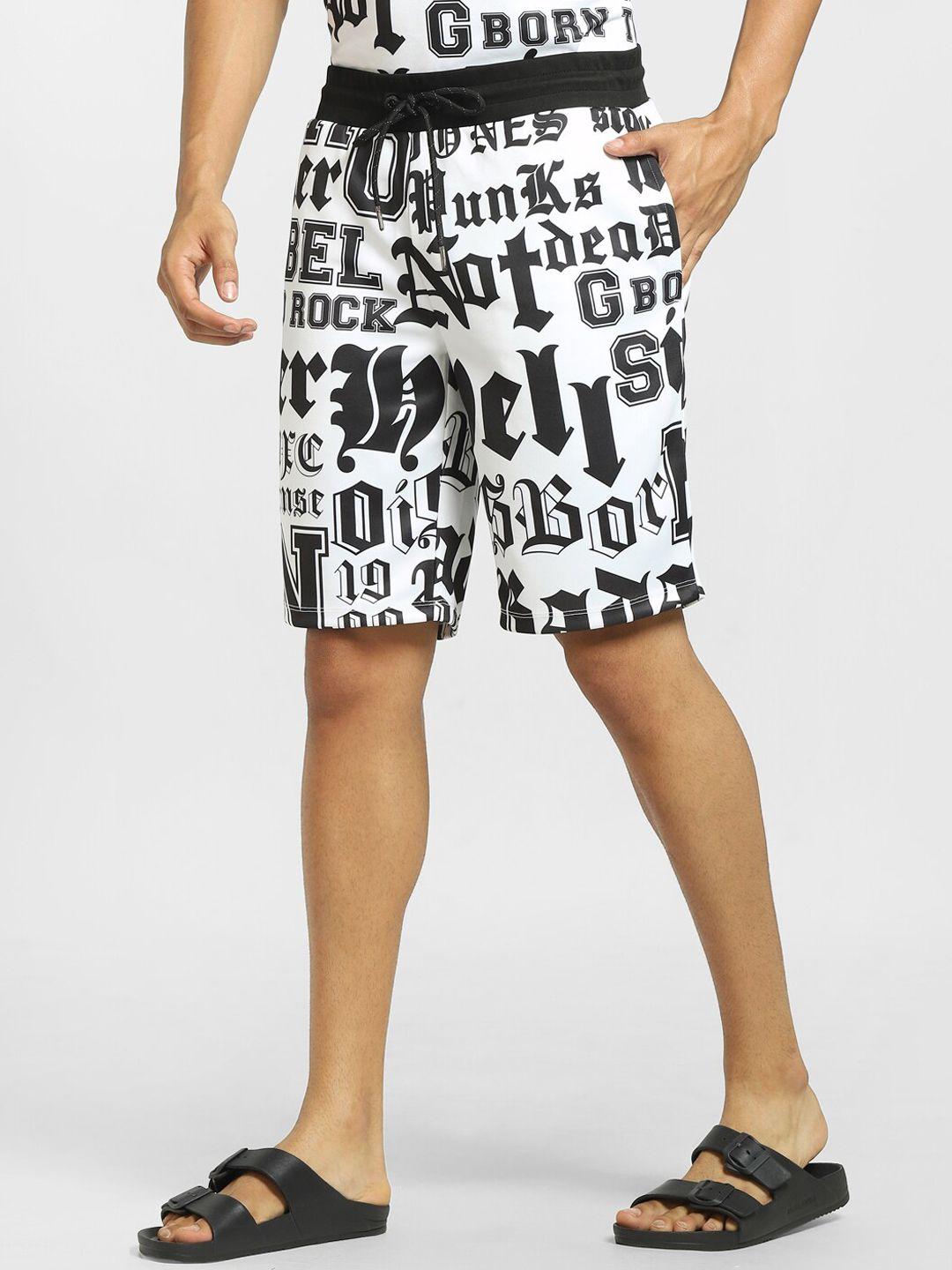jack-&-jones-men-white-typography-printed-low-rise-shorts