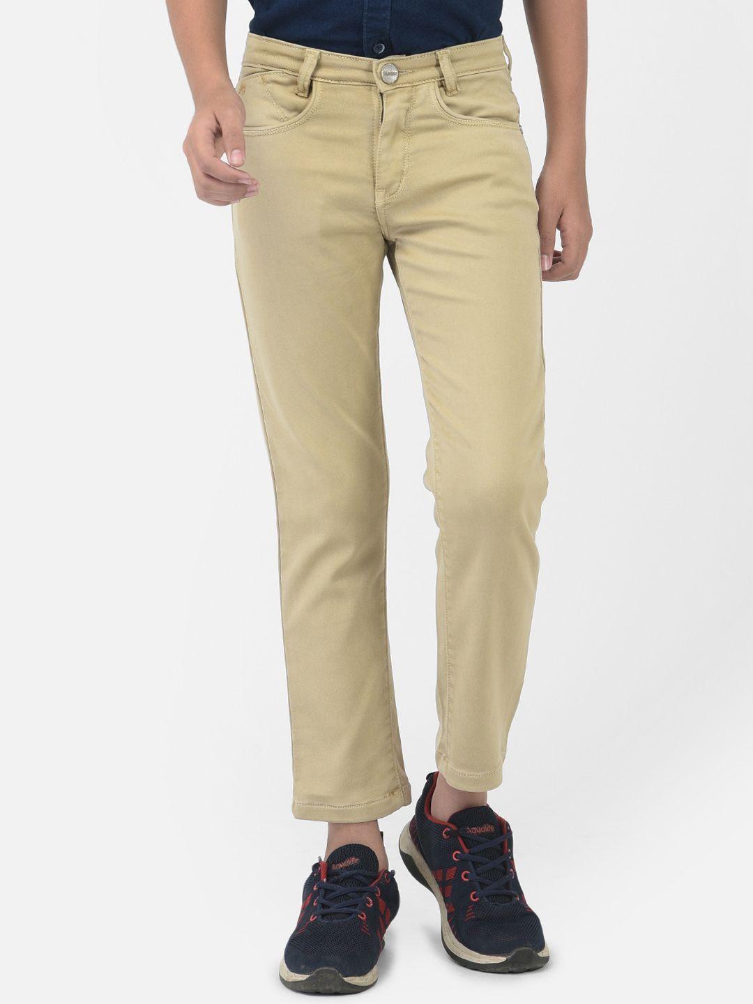 crimsoune-club-boys-beige-urban-slim-fit-trousers