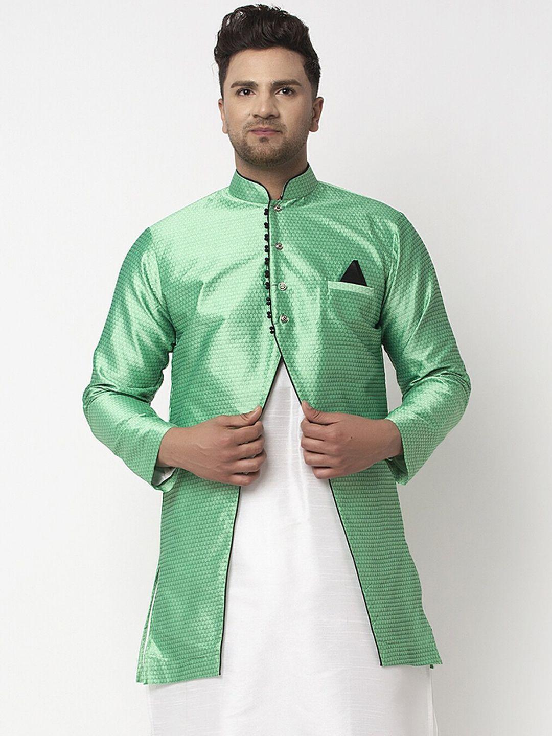 benstoke-mens-sea-green-silk-blend-ethnic-jacket