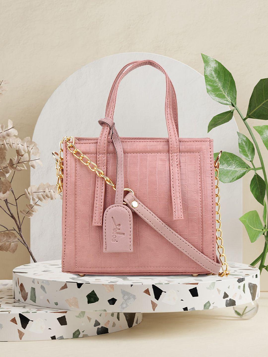 yelloe-pink-structured-handheld--textured-bag-with-applique