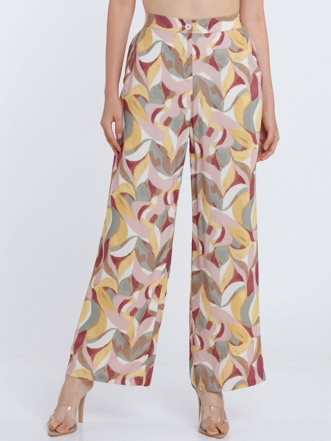 zink-london-women-white-floral-printed-loose-fit-high-rise-trousers