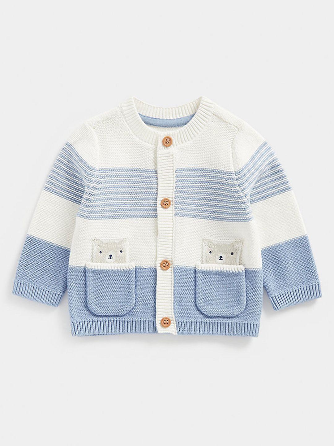 mothercare-boys-blue-&-white-striped-organic-cotton-cardigan-with-bear-patch-pockets