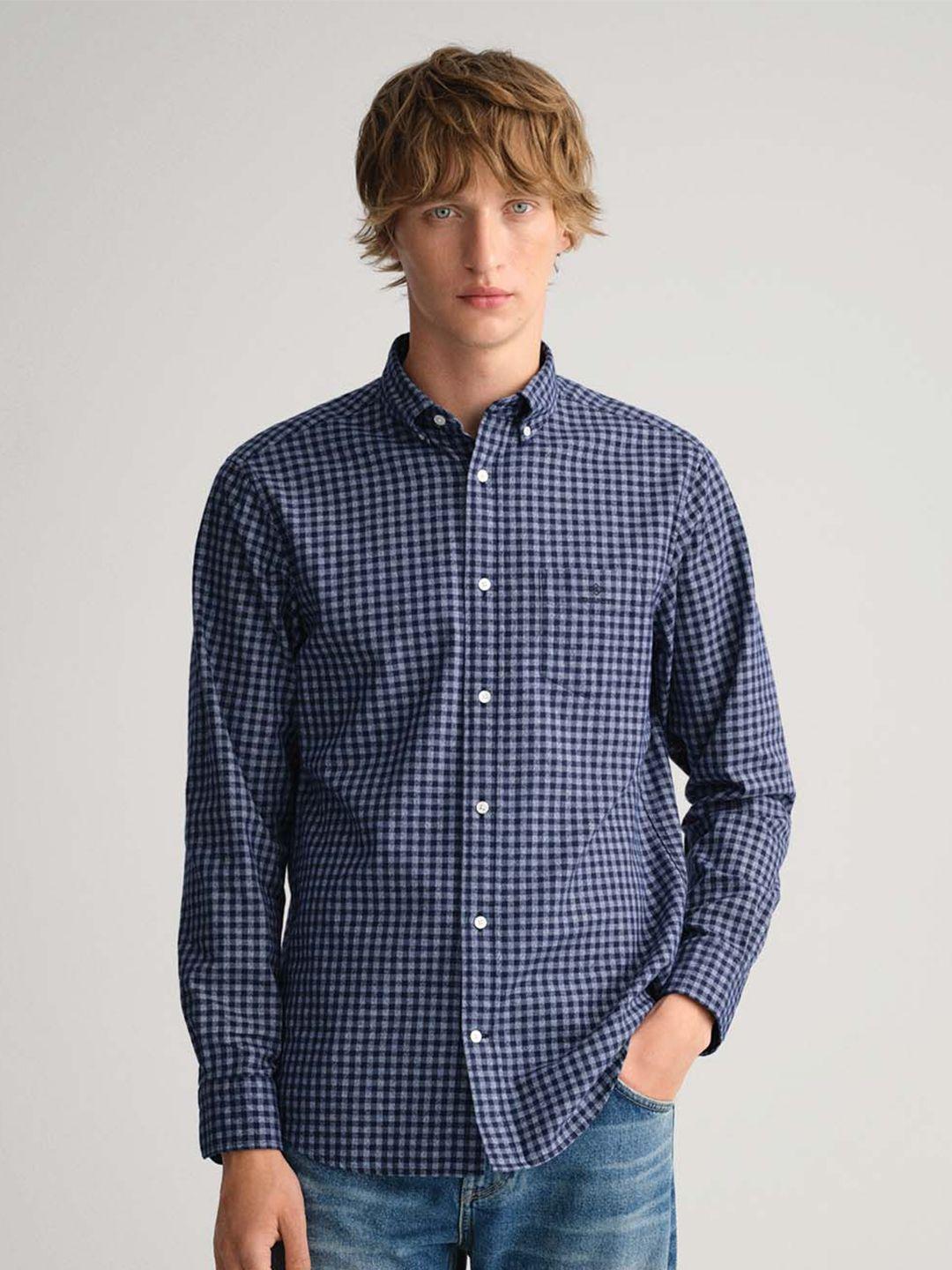 gant-men-blue-classic-printed-casual-shirt