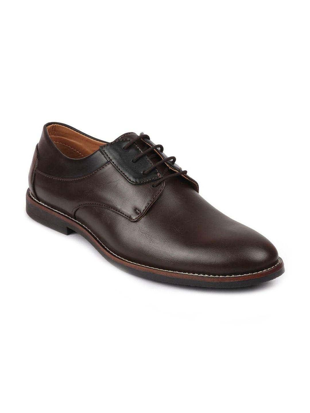 fausto-men-brown-solid-formal-derby-shoes
