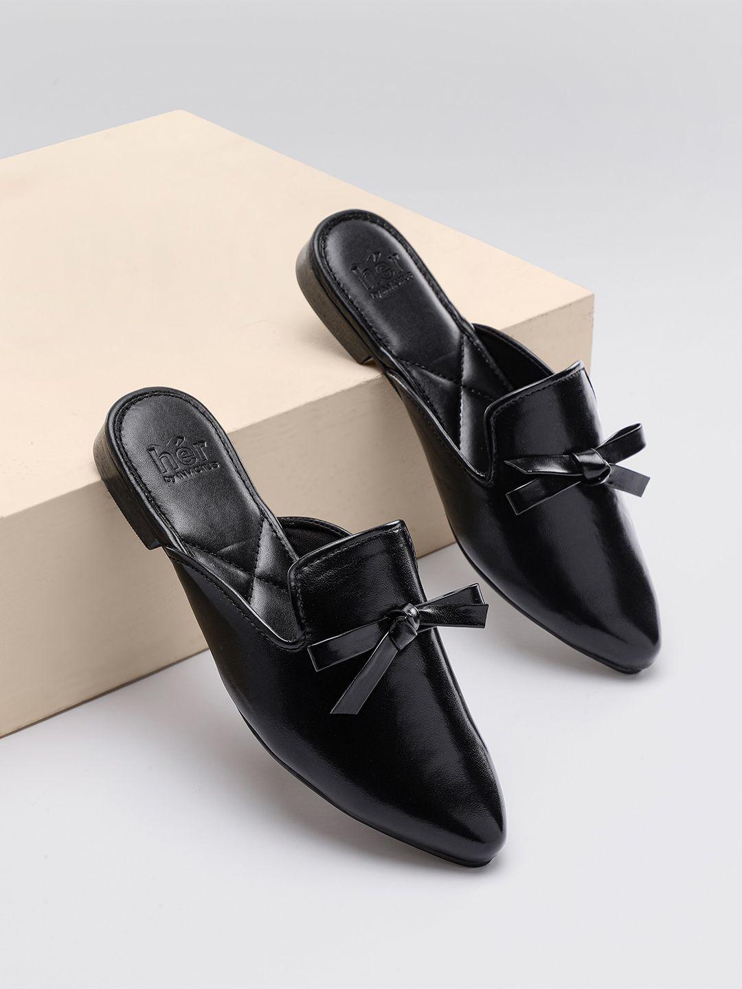 her-by-invictus-women-black-solid-mules-with-bow-detail