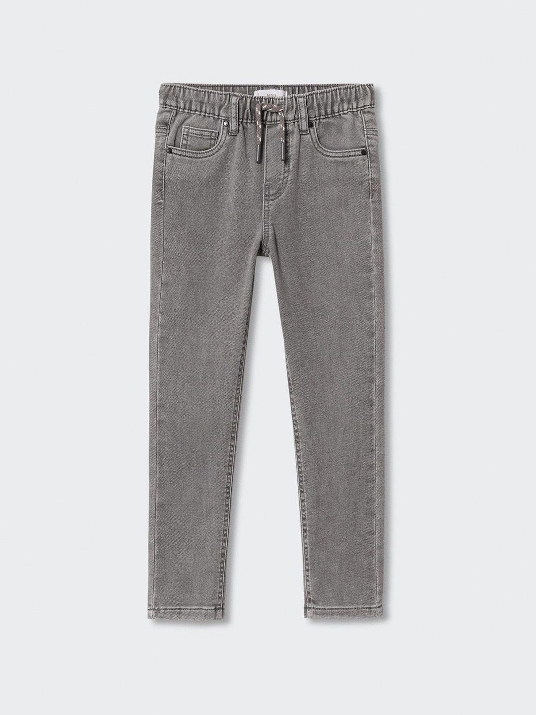 mango-kids-boys-grey-solid-sustainable-stretchable-light-fade-slim-fit-jeans