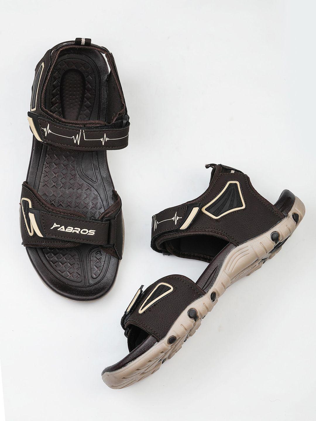 abros-men-brown-textueed-sports-sandal