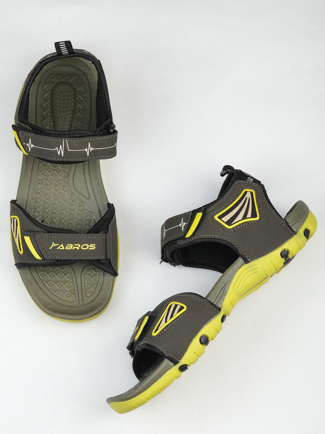 abros-men-olive-green-solid-sports-sandals