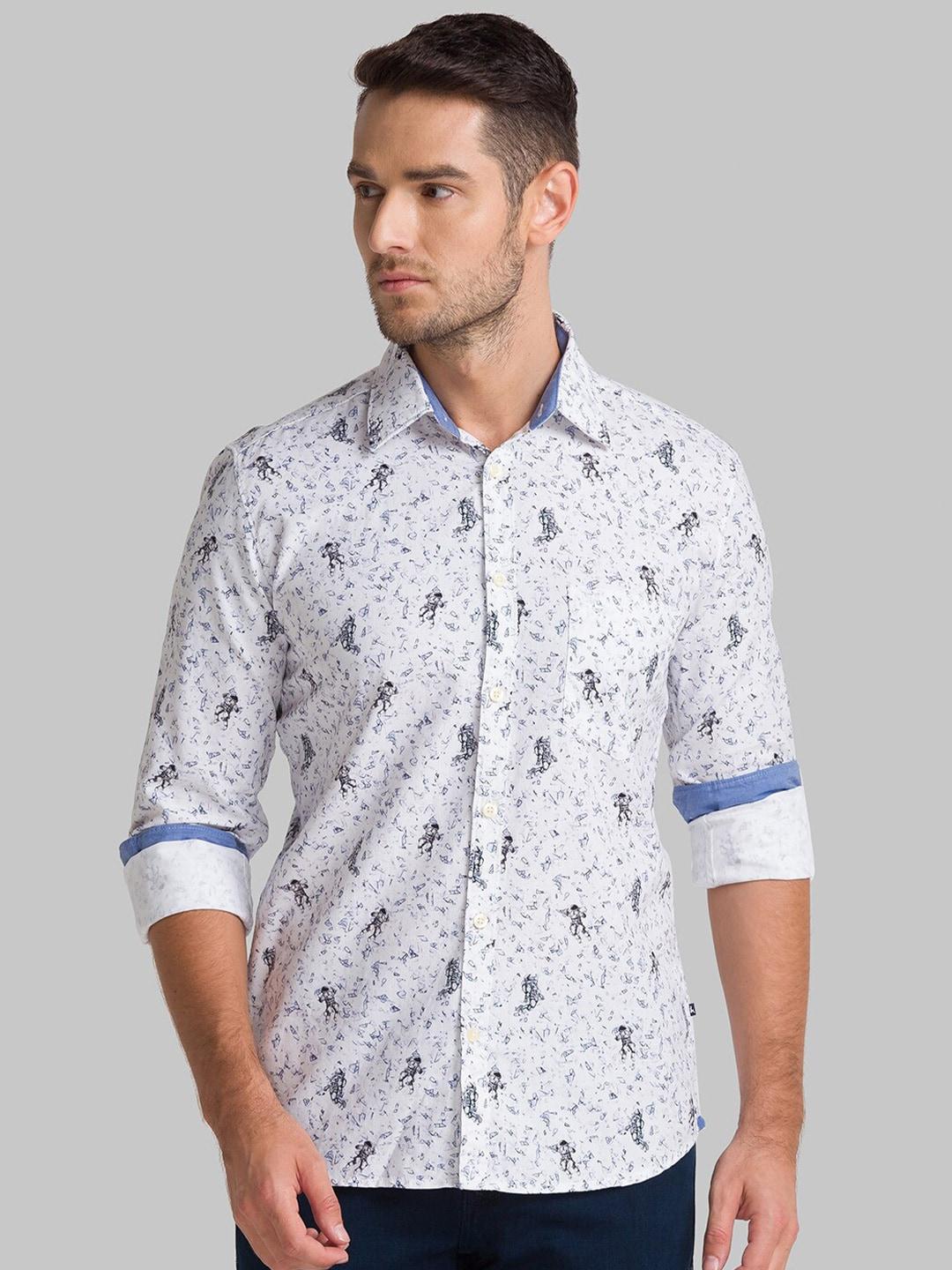 parx-men-white-slim-fit-floral-printed-casual-shirt
