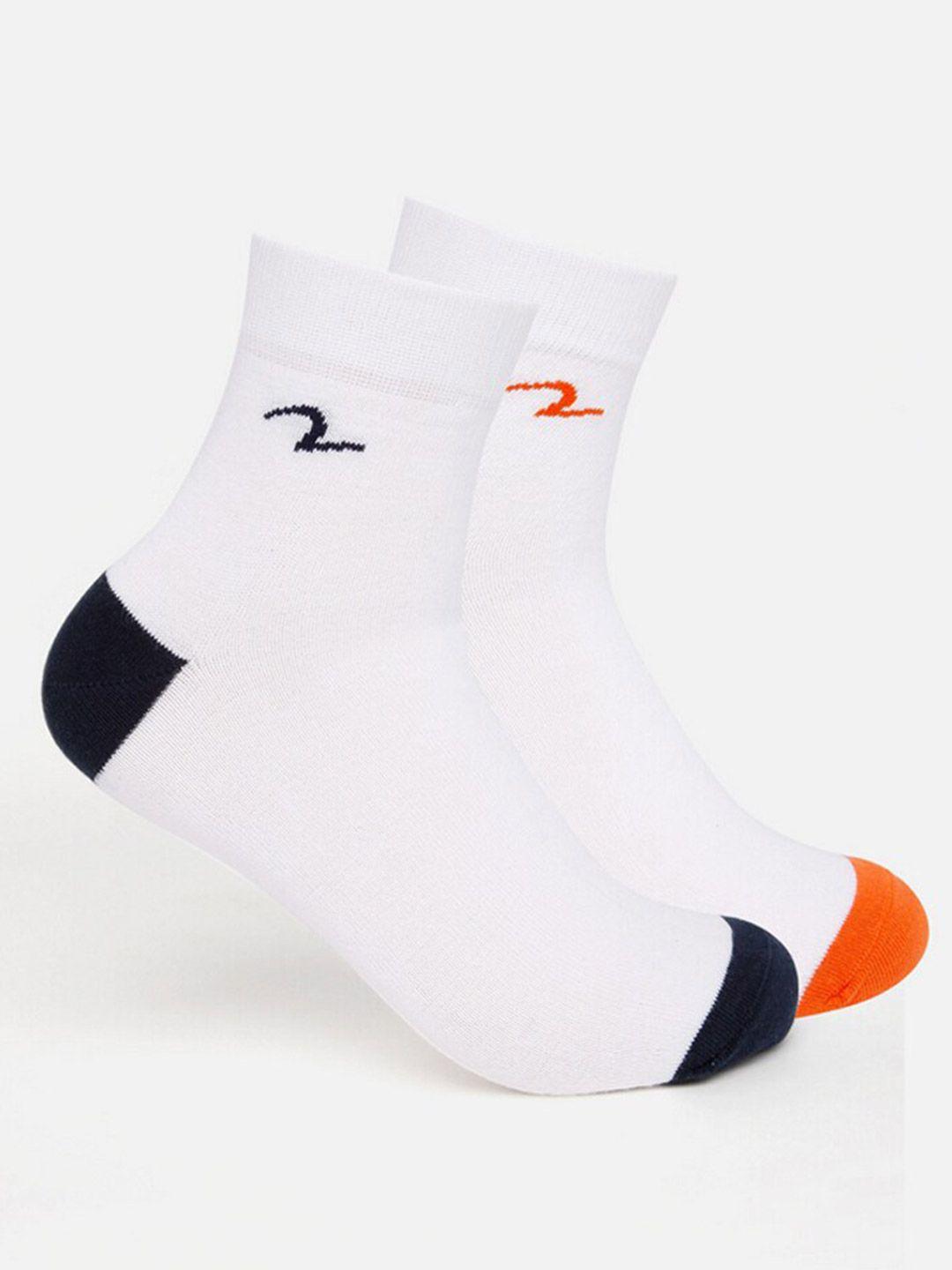 spykar-men-pack-of-2-patterned-cotton-ankle-length-socks