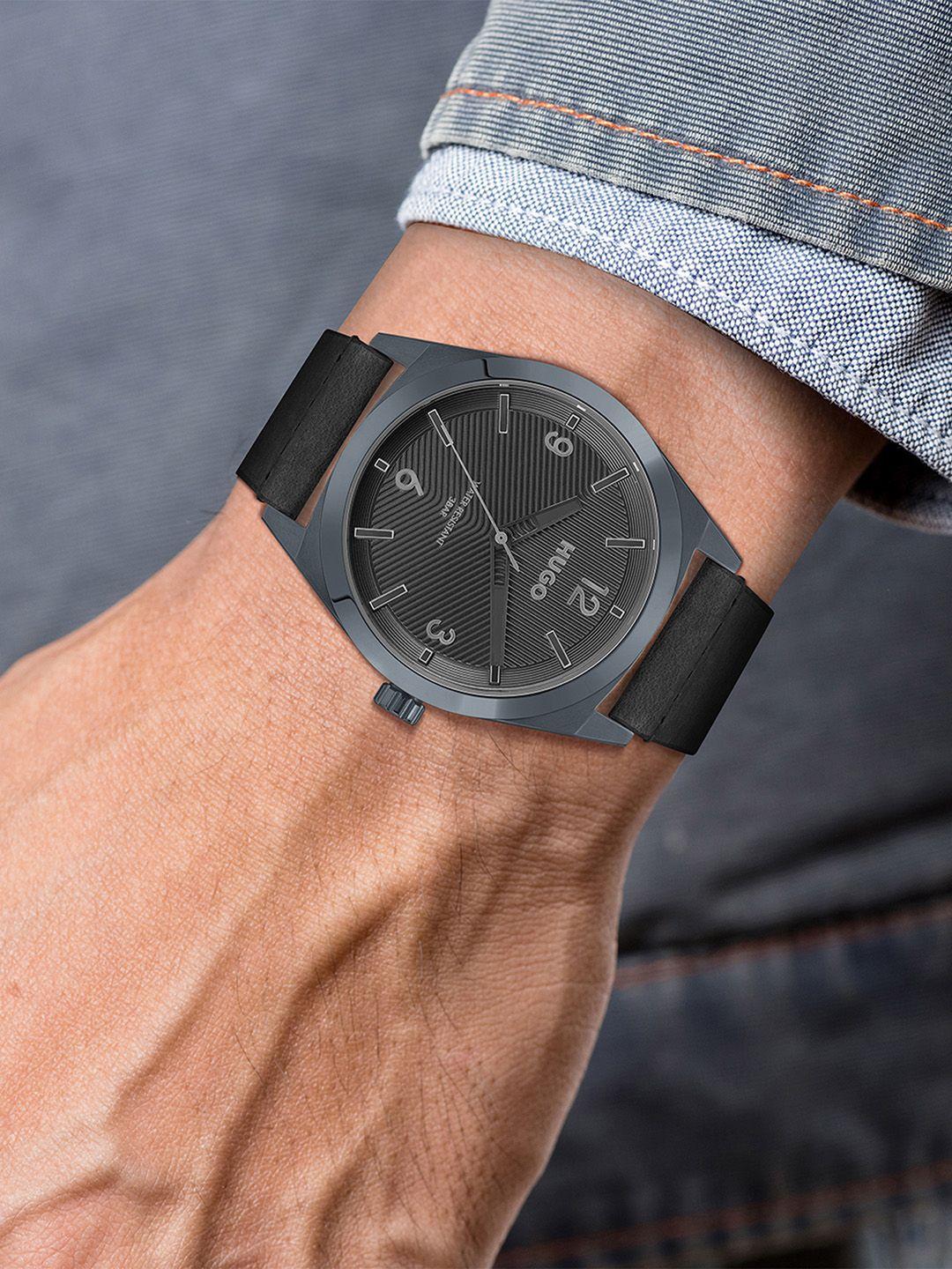 hugo-boss-make-men-black-dial-&-charcoal-grey-leather-straps-analogue-watch-1530250