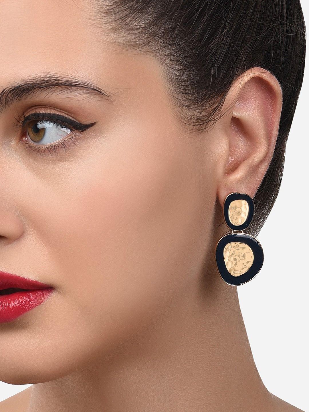 zaveri-pearls-women-black-enamel-classy-contemporary-soft-hammered-drop-earring