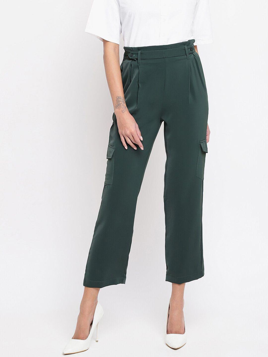 latin-quarters-women-green-cargos-trousers