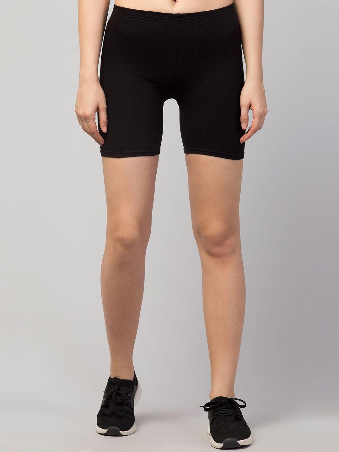 apraa-&-parma-women-black-slim-fit-cycling-sports-shorts
