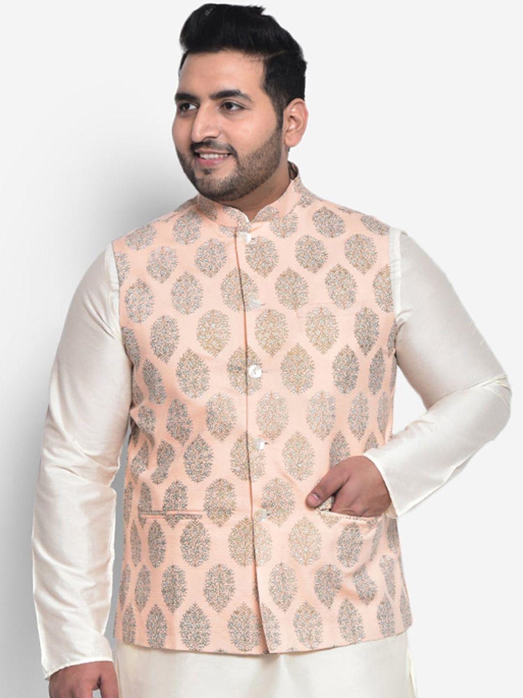 kisah-plus-men-pink-printed-woven-nehru-jackets