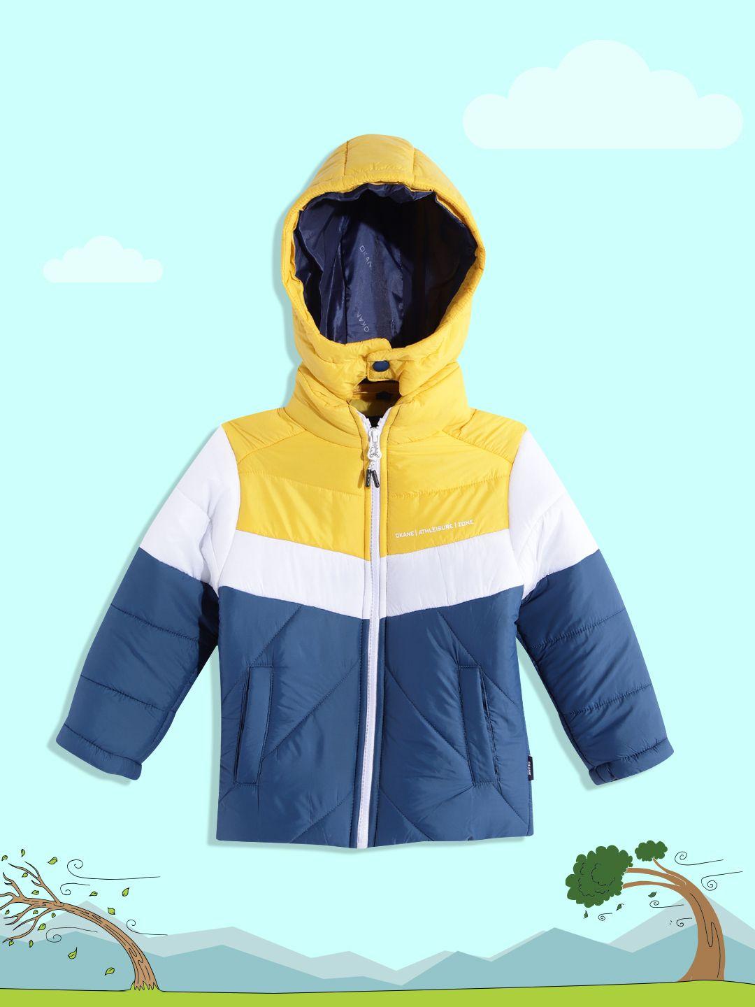 okane-boys-yellow-&-blue-striped-detachable-hood-padded-jacket