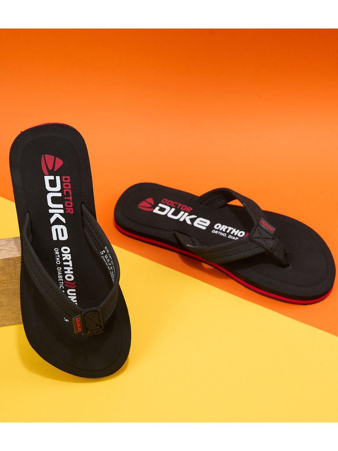duke-women-black-&-white-printed-thong-flip-flops