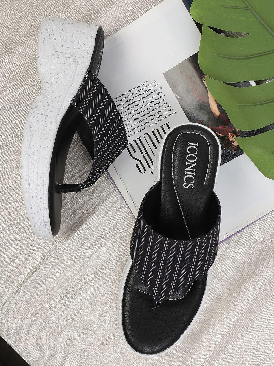 iconics-black-&-white-wedge-sandals