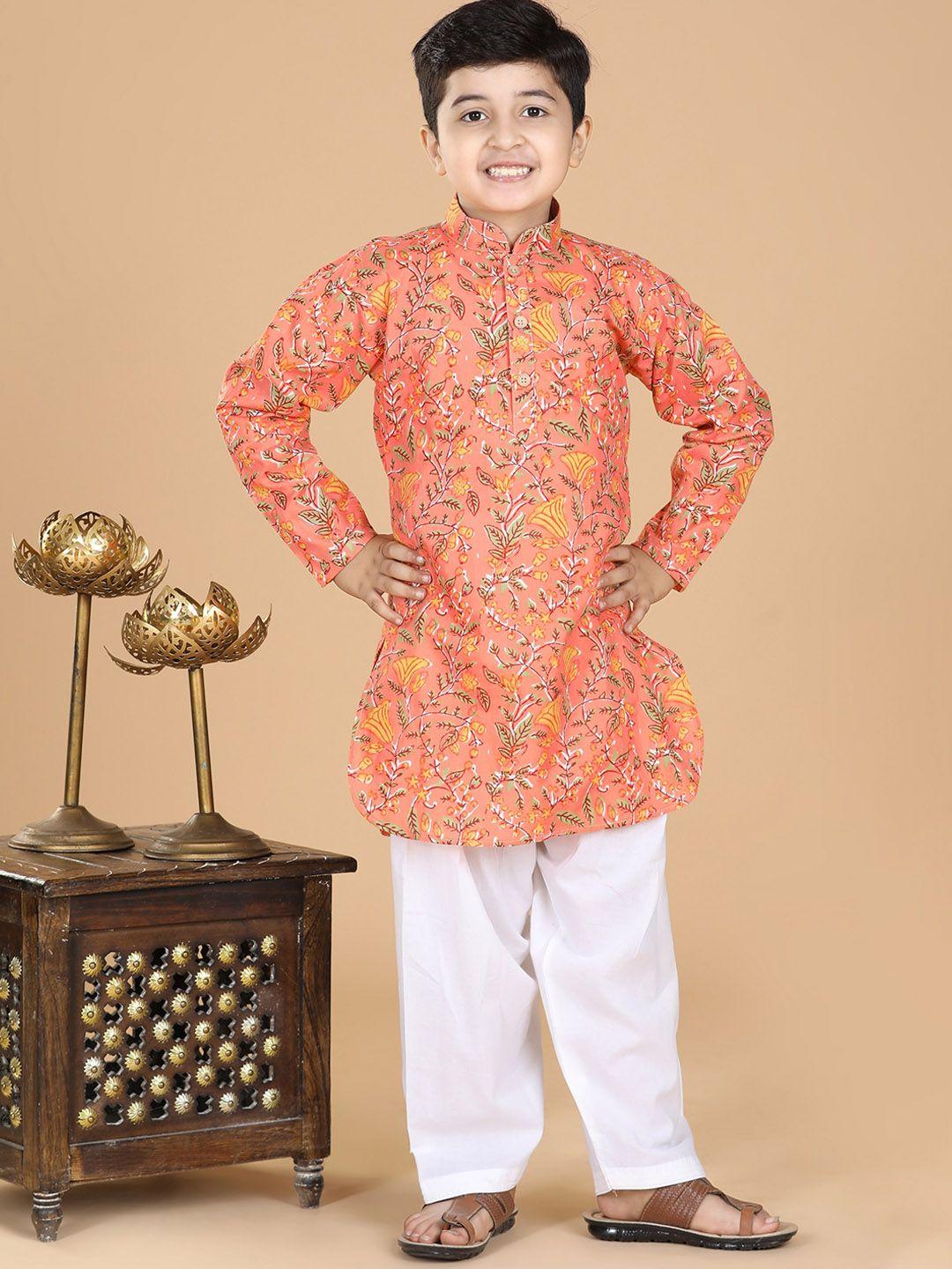 aj-dezines-boys-peach-coloured-ethnic-motifs-printed-kurta-with-pyjama
