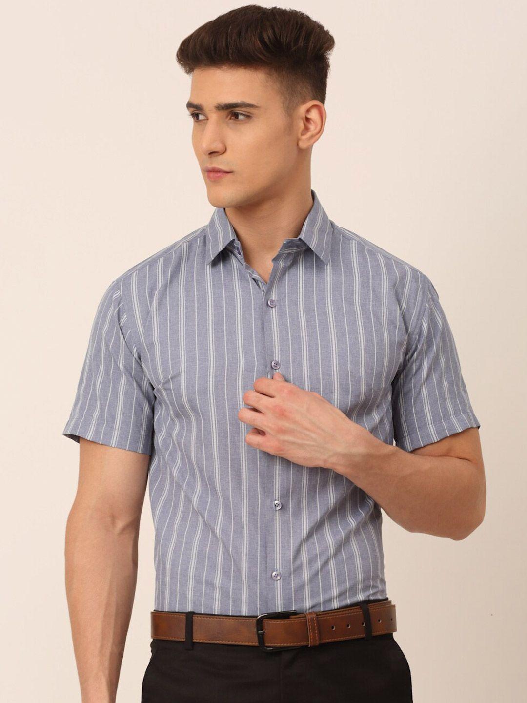 jainish-men-grey-&-white-classic-striped-formal-shirt