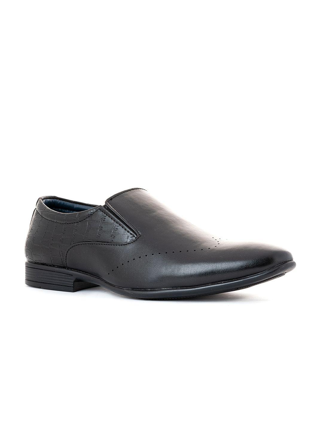 khadims-men-black-perforations-slip-on-formal-shoe