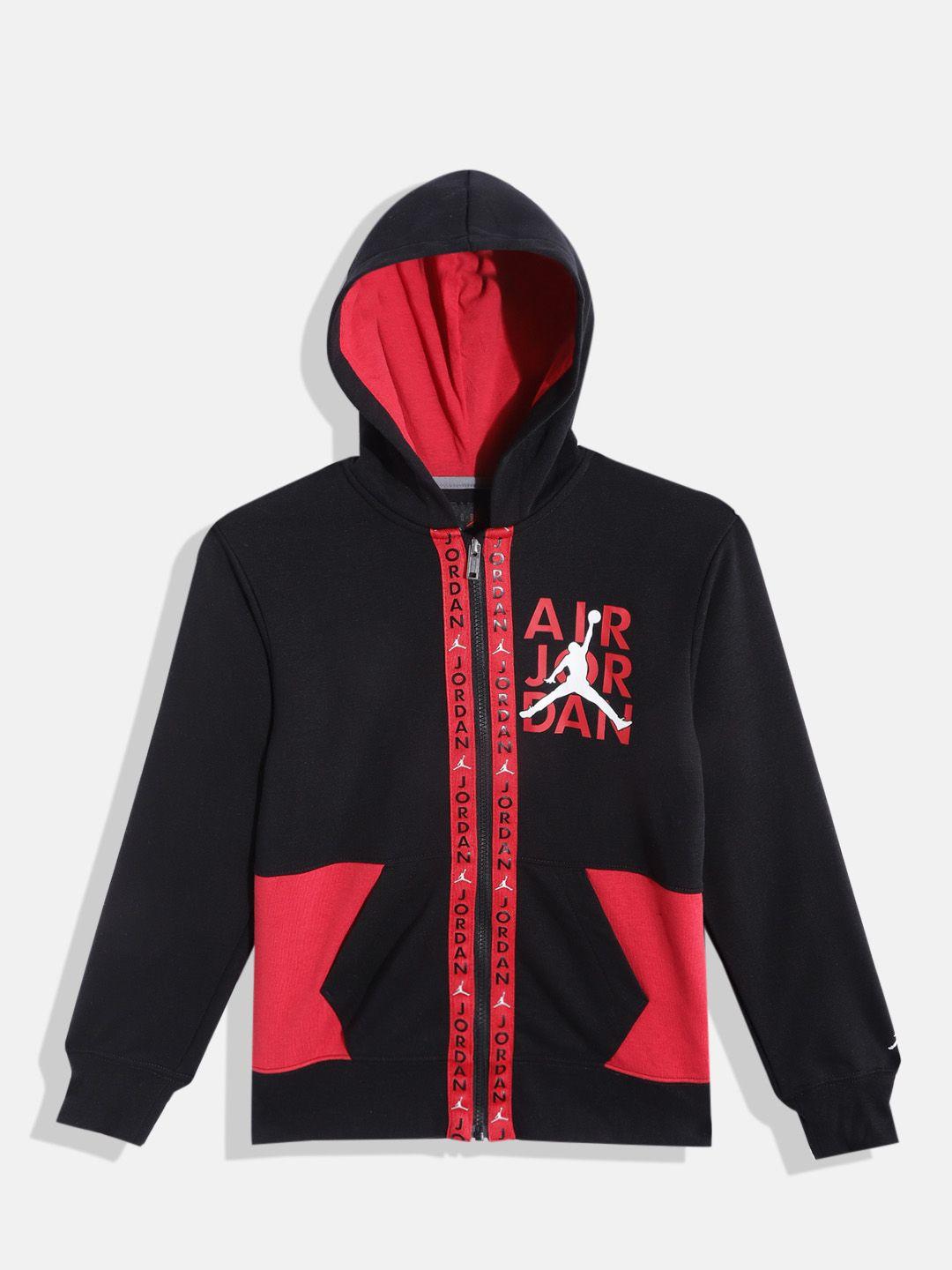 jordan-boys-black-&-red-printed-hooded-sweatshirt